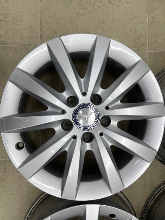 4x Alufelge 16 Zoll 6.5" 5x112 A2464010202 Mercedes-Benz W246 Rim Wheel FEL8069250957yj