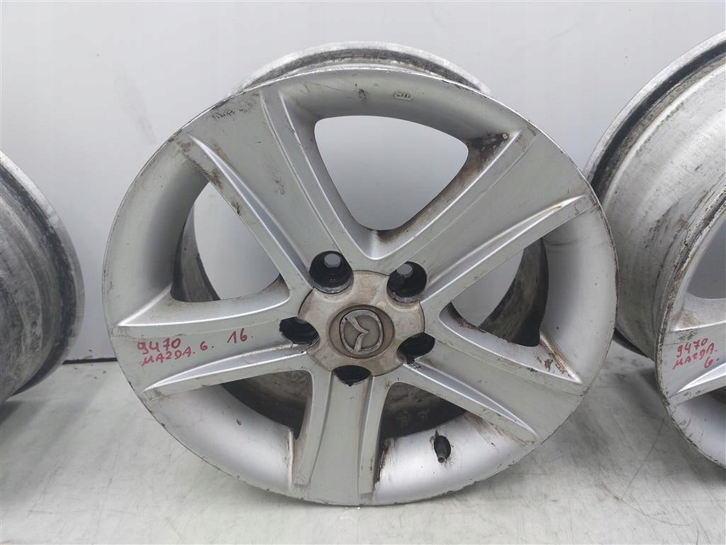 4x Alufelge 16 Zoll 7.0" 5x115 55ET Matt Silber Mazda 6 I Rim Wheel FEL3947993310xd