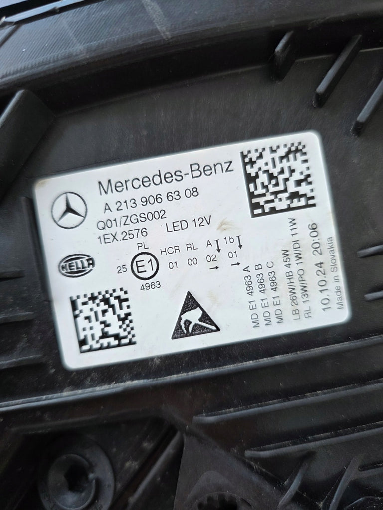 Frontscheinwerfer Mercedes-Benz W213 A2139066308 Links Scheinwerfer Headlight SCH9836670704bh