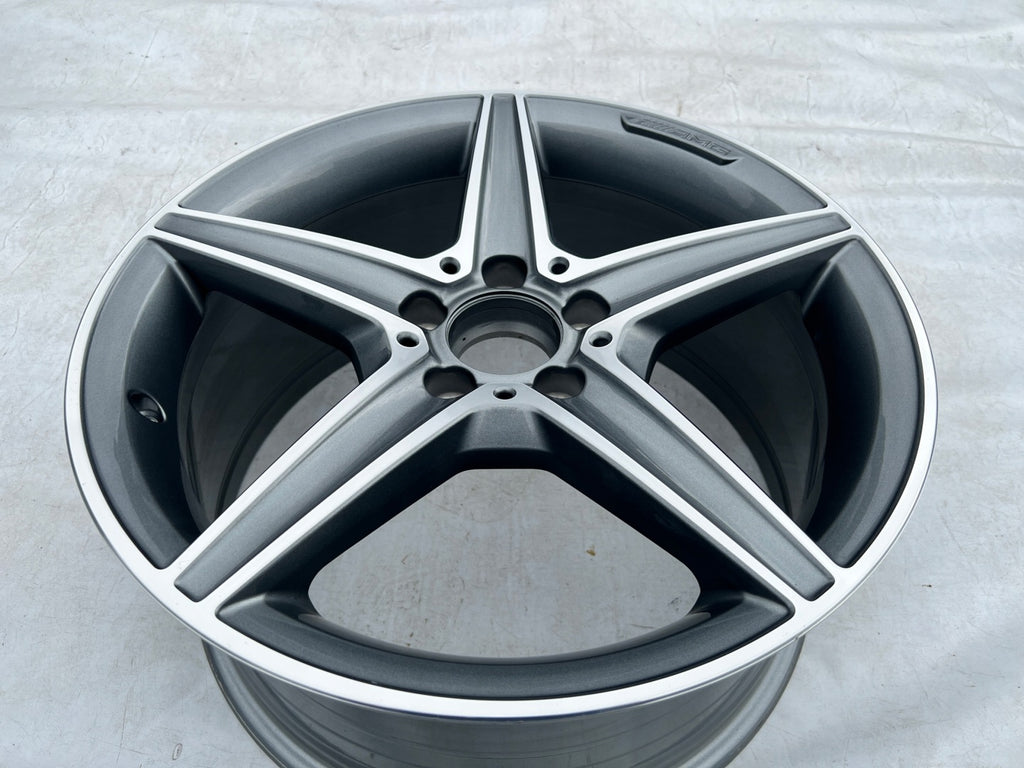 1x Alufelge 18 Zoll 8.5" 5x112 49ET A2054011200 Mercedes-Benz Amg Rim Wheel FEL4464924326ln