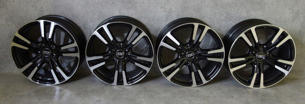 4x Alufelge 18 Zoll 8.0" 5x112 46ET Glanz Silber 8V0601025 Audi A3 Rim Wheel
