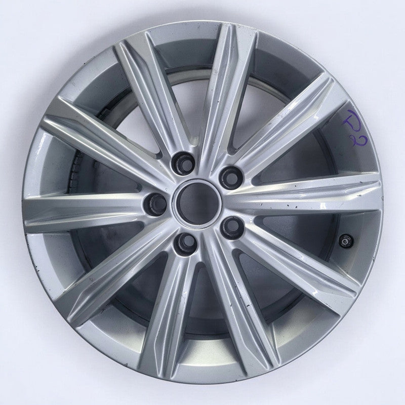 1x Alufelge 17 Zoll 6.5" 5x112 48,5ET Glanz Silber 5TA601025J VW Touran