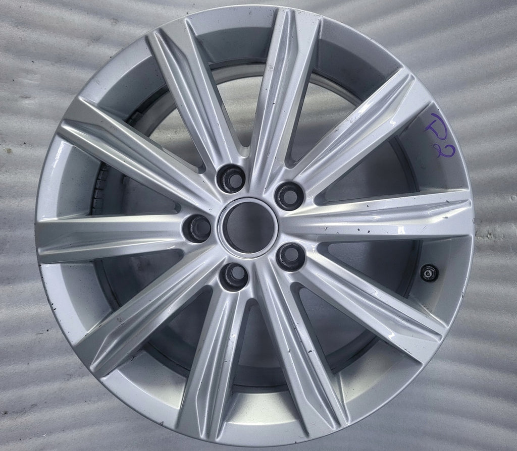 1x Alufelge 17 Zoll 6.5" 5x112 48,5ET Glanz Silber 5TA601025J VW Touran