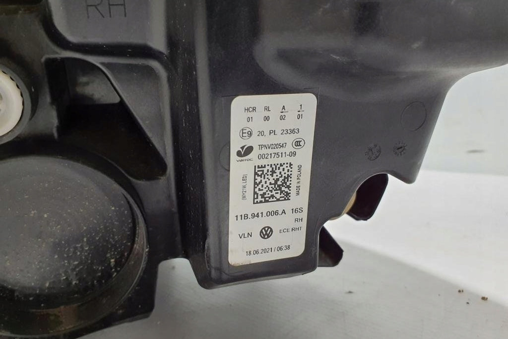 Frontscheinwerfer VW I 11B941006A LED Rechts Scheinwerfer Headlight SCH5241360938ky