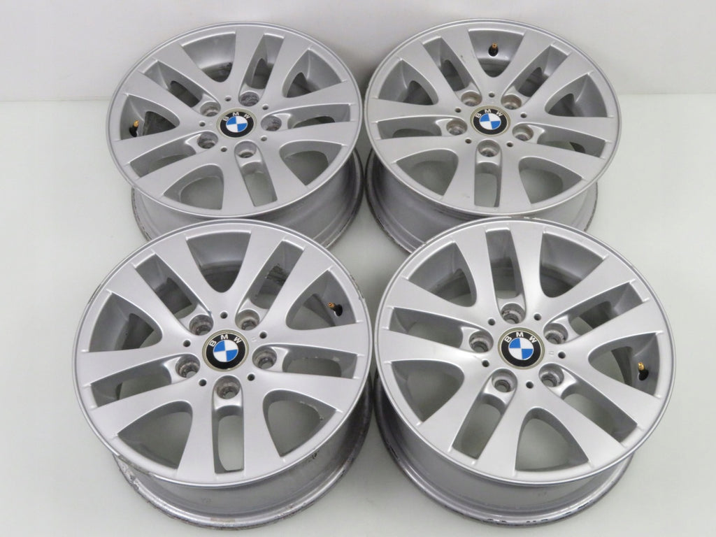 4x Alufelge 16 Zoll 7.0" 5x120 34ET Glanz Silber 6775595 BMW 3 E46 E90 Rim Wheel FEL5685459810ni