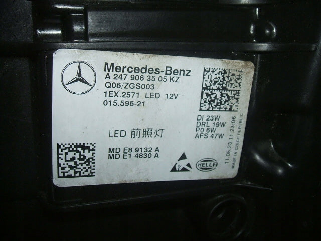 Frontscheinwerfer Mercedes-Benz W247 A2479063505 Rechts Scheinwerfer Headlight SCH5954037252js