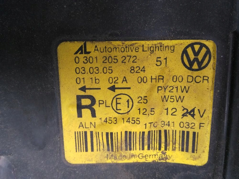 Frontscheinwerfer VW Touran 1T0941032F Xenon Ein Satz Scheinwerfer Headlight SCH1740894289cp