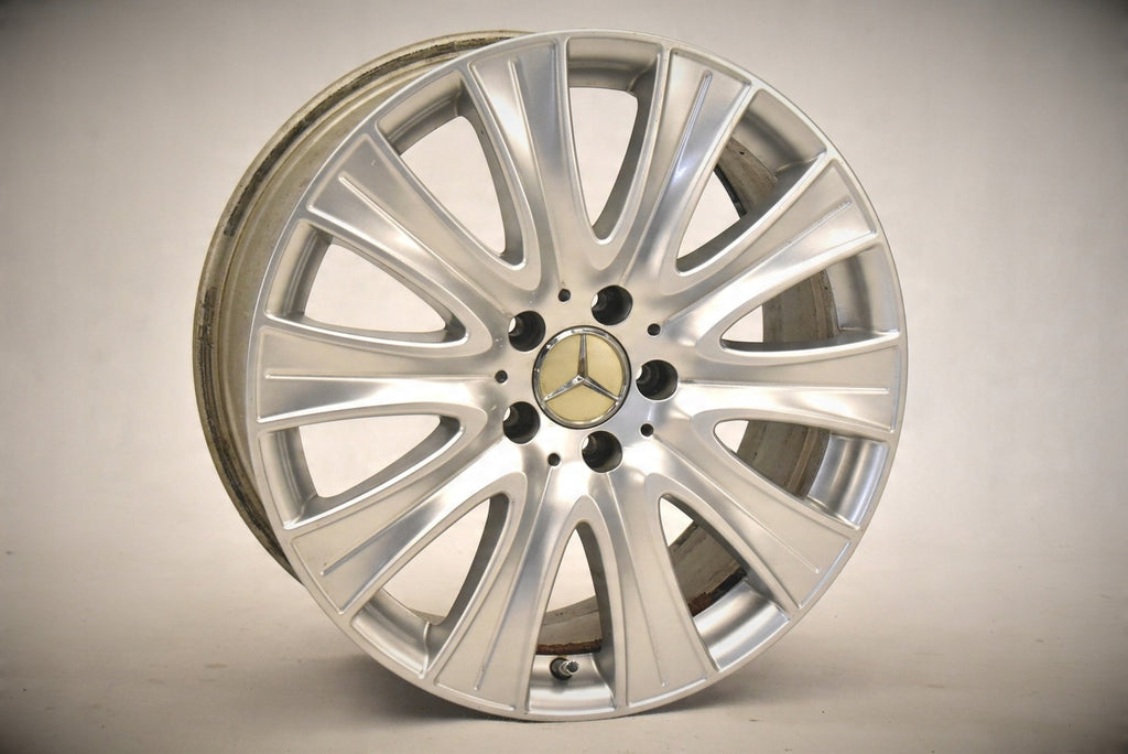 4x Alufelge 18 Zoll 8.0" 5x112 41ET Glanz Silber A2224010902 Mercedes-Benz