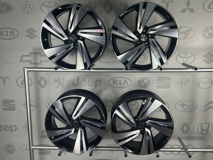 4x Alufelge 18 Zoll 7.0" 5x100 39ET Glanz Schwarz 2GM601025H VW T Cross T-Cross FEL4241275586wv
