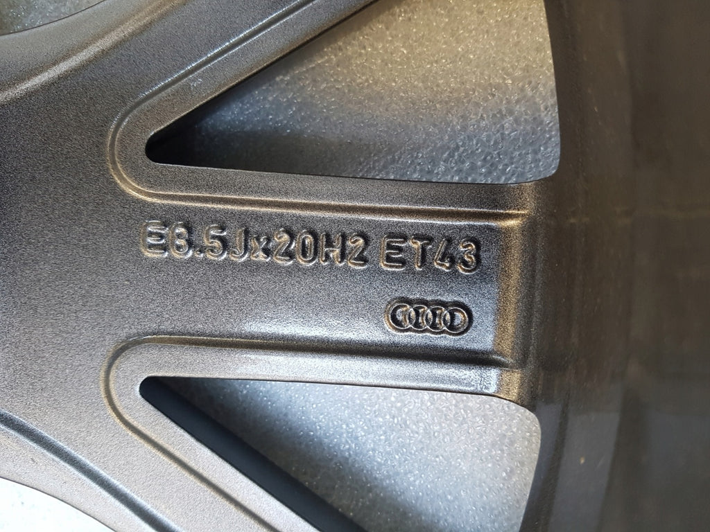 1x Alufelge 20 Zoll 8.5" 5x112 43ET Matt Grau 4K0601025 Audi A6 Mg Rim Wheel FEL7587239536af