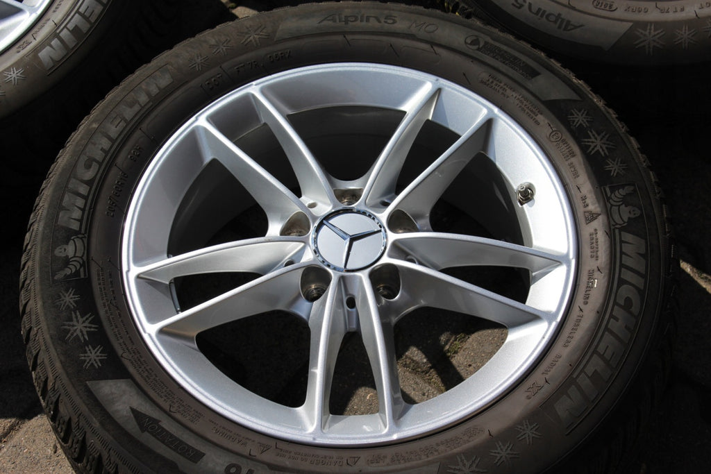 4x Alufelge 16 Zoll 6.5" 5x112 44ET Glanz Silber A1774010100 Mercedes-Benz W177 FEL5314518999mm
