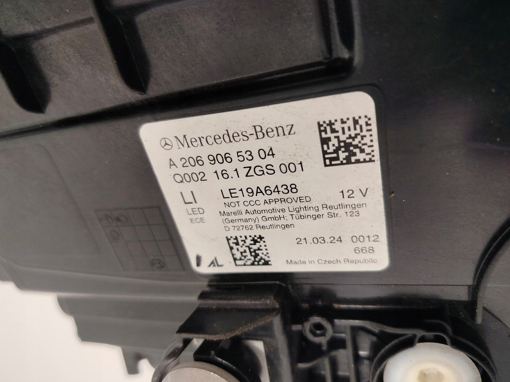 Frontscheinwerfer Mercedes-Benz W206 A2069065304 Links Scheinwerfer Headlight SCH9418861632vy
