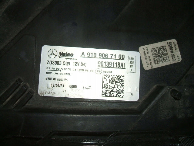Frontscheinwerfer Mercedes-Benz Sprinter A9109067100 Full LED Ein Satz Headlight SCH6352495586sx