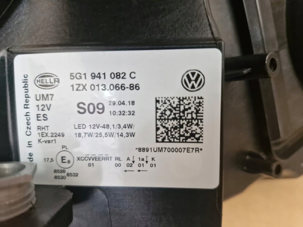 Frontscheinwerfer VW Golf VII 5G1941081C 5G1941082C Rechts oder Links SCH1660573149xo