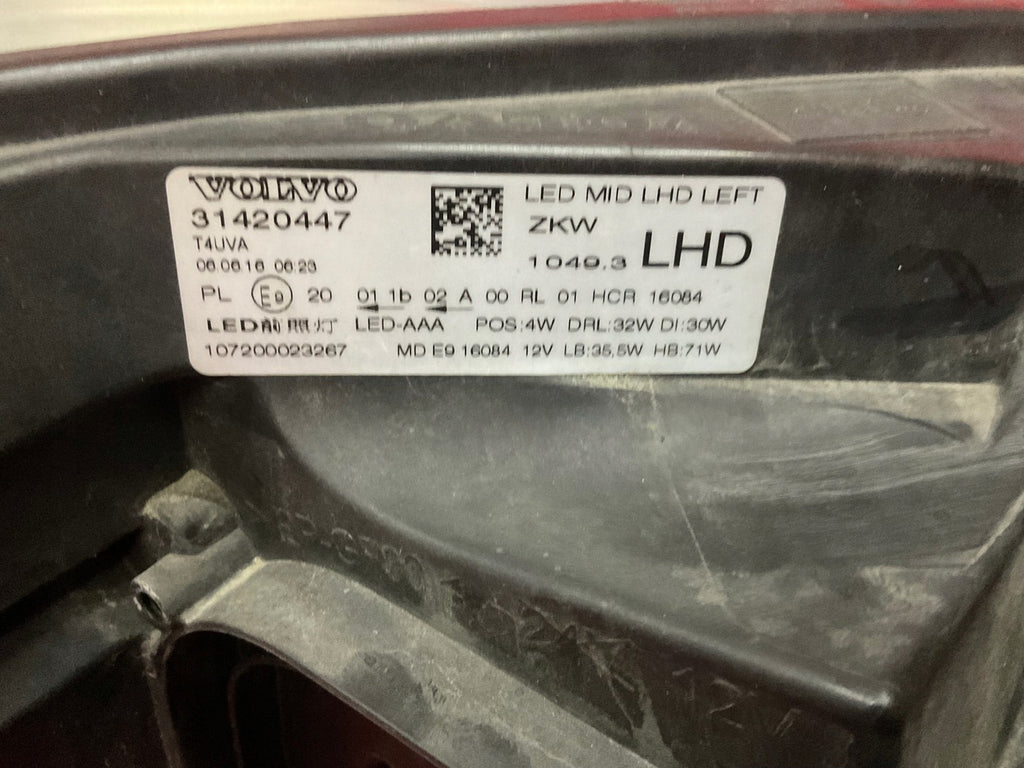 Frontscheinwerfer Volvo Xc40 31420447 LED Links Scheinwerfer Headlight SCH7620098946gn