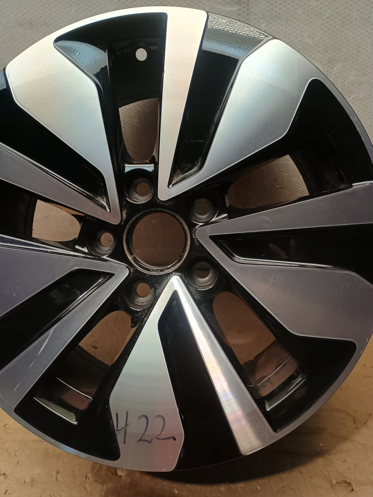 1x Alufelge 16 Zoll 7.0" 5x112 48ET Glanz Schwarz 5H0601025AG VW I Rim Wheel FEL1784728307hj