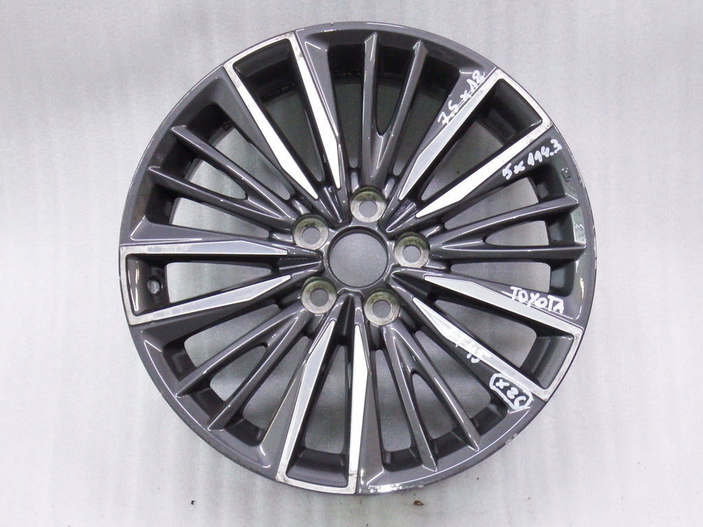 1x Alufelge 18 Zoll 7.5" 5x114.3 45ET Glanz Grau 42611-05400 Mg Avensis FEL2787300992en