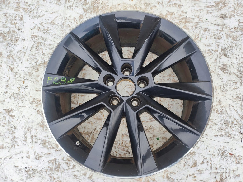 1x Alufelge 17 Zoll 7.0" 5x100 46ET Glanz Schwarz 5JJ601025 Skoda Fabia Rapid