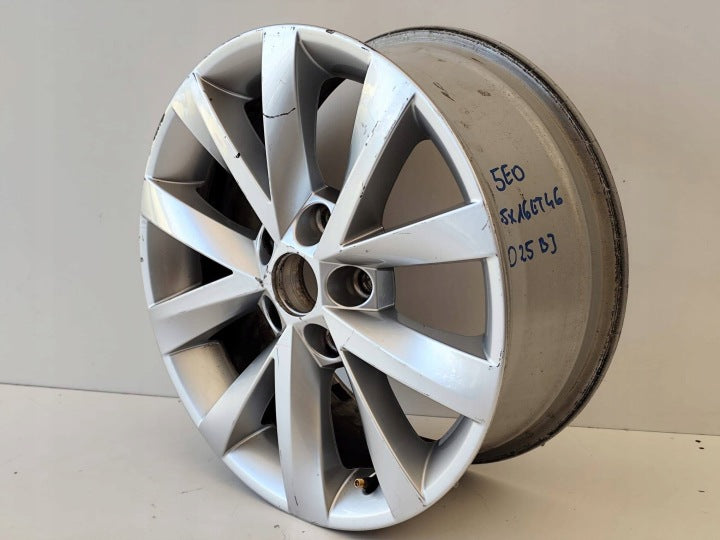 1x Alufelge 16 Zoll 5x112 5E0601025BJ Skoda Octavia Iii Rim Wheel FEL3987093458ti