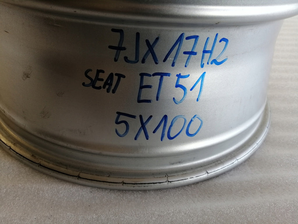 1x Alufelge 17 Zoll 7.0" 5x100 6J0601025Q Seat Ibiza Rim Wheel FEL8022492625ts