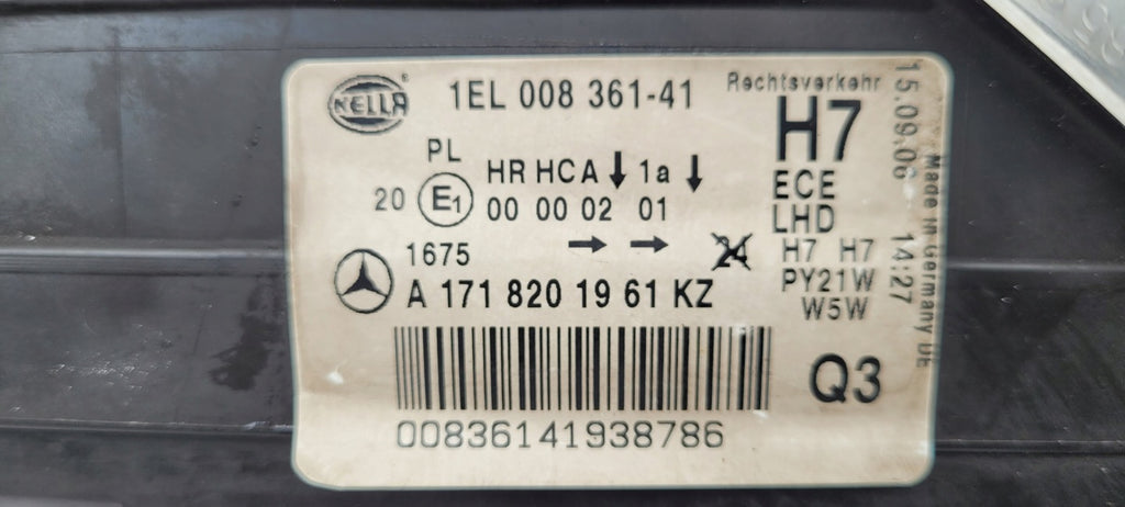 Frontscheinwerfer Mercedes-Benz Slk A1718201961KZ Ein Stück (Rechts oder Links)