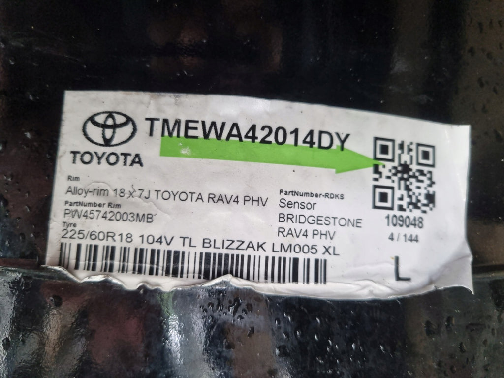 1x Alufelge 18 Zoll 7.0" 5x114.3 35ET Glanz Silber PW457-42003 Toyota Rim Wheel FEL2743433456jo