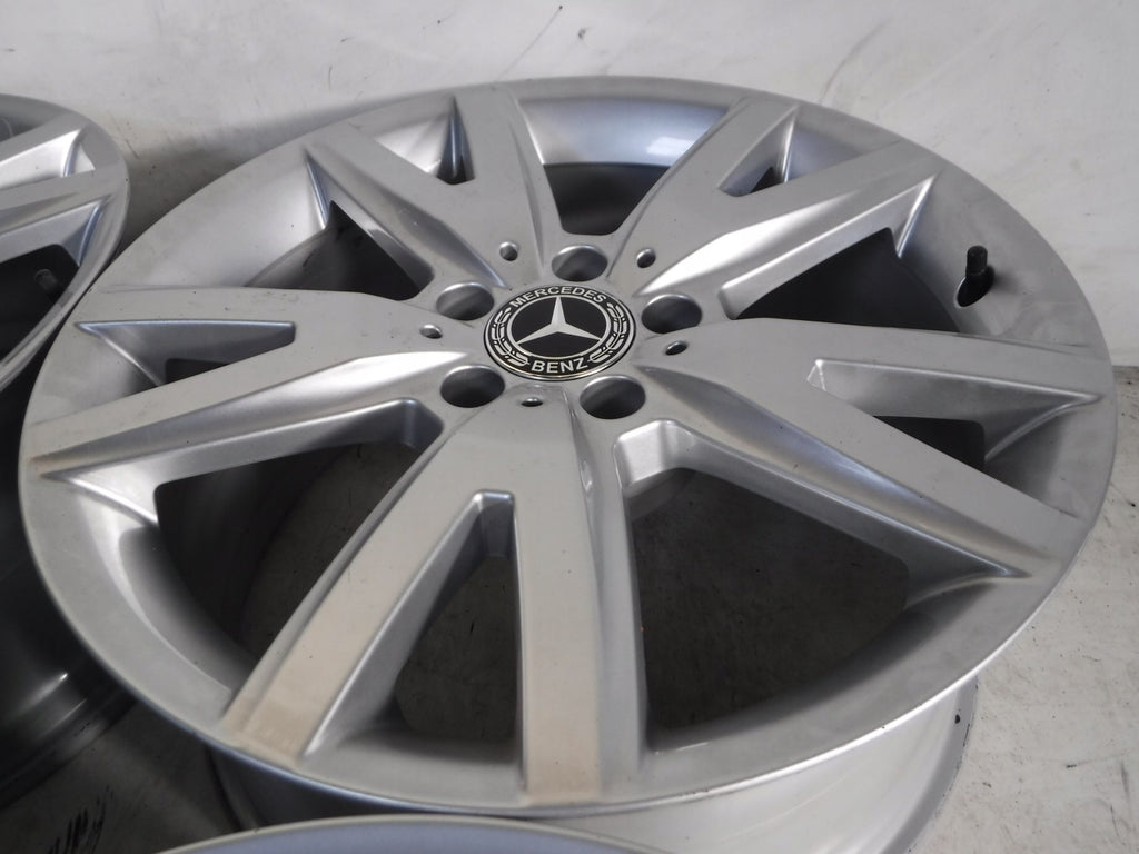 4x Alufelge 18 Zoll 8.5" 5x112 34ET Glanz Silber A2184011202 Audi I Rim Wheel FEL9515181636fs