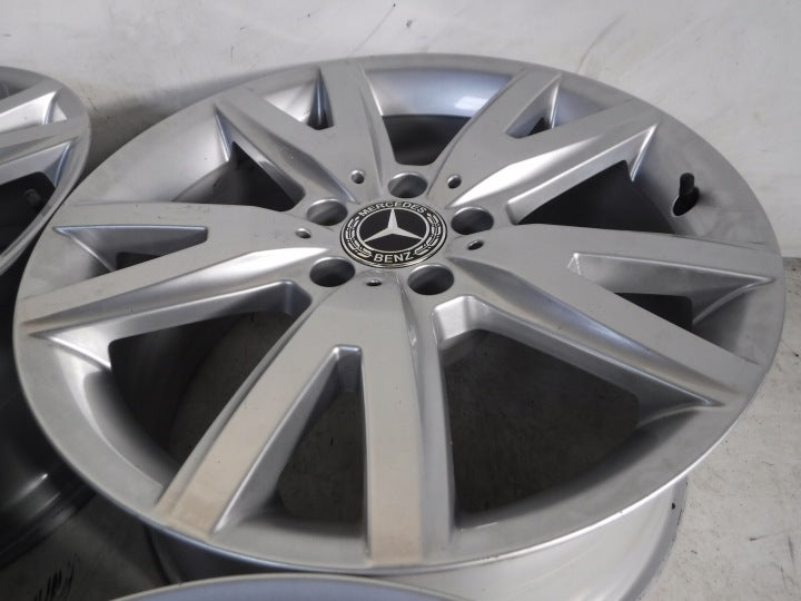 4x Alufelge 18 Zoll 8.5" 5x112 34ET Glanz Silber A2184011202 Audi I Rim Wheel FEL9515181636fs