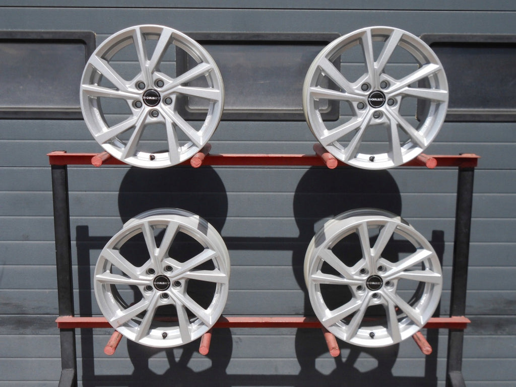 4x Alufelge 16 Zoll 6.0" 5x100 40ET Glanz Silber Skoda Scala Kamiq I Rim Wheel FEL4388972939xg