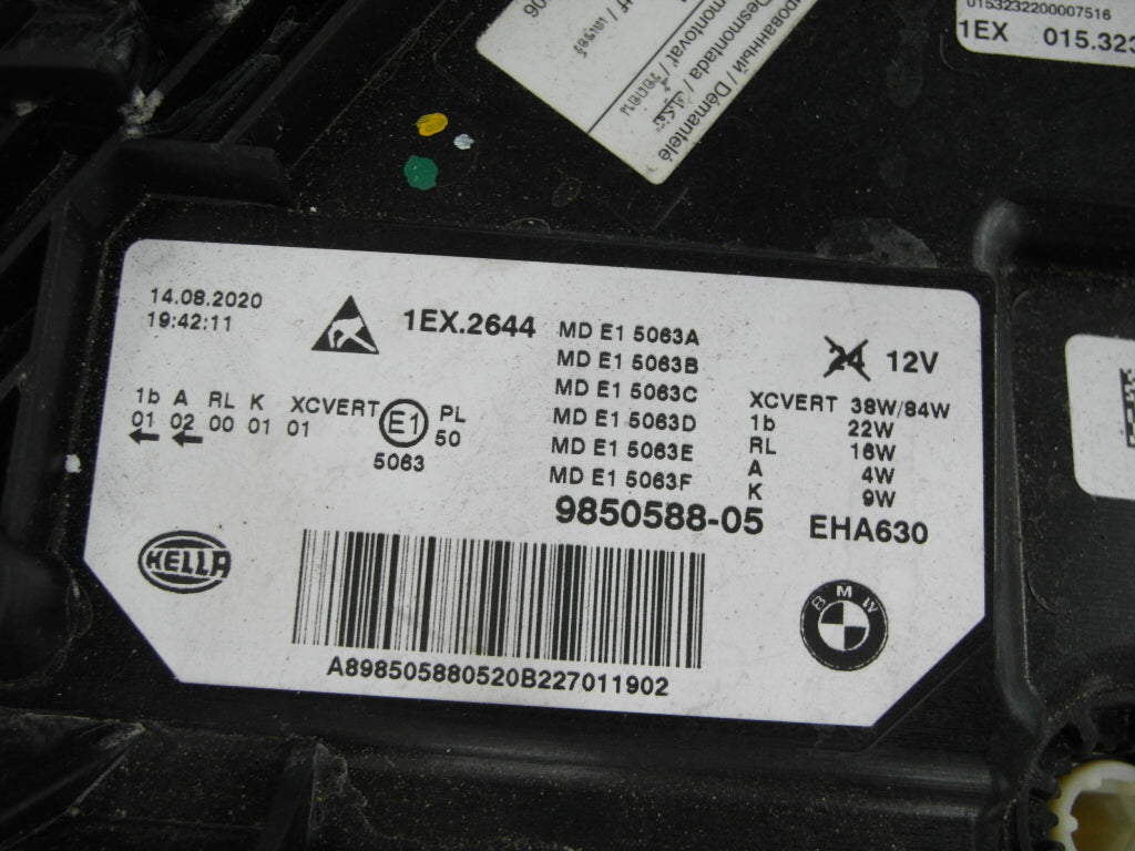 Frontscheinwerfer BMW G31 G30 9850588-05 Laser Rechts Scheinwerfer Headlight SCH3296425844rs