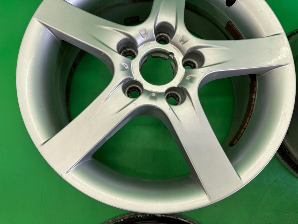 4x Alufelge 16 Zoll 6.5" 5x112 50ET Glanz Silber Audi Alhambra Toledo I Passat FEL6024469680vd