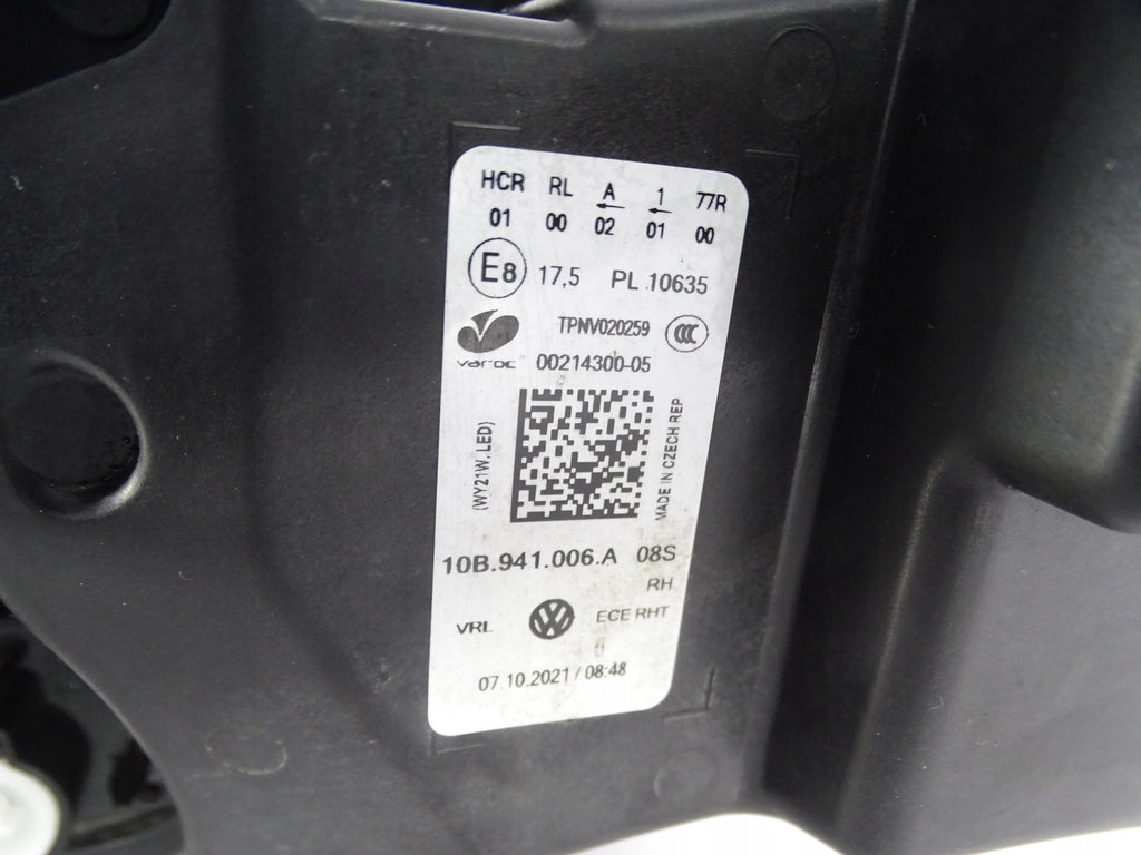 Frontscheinwerfer VW I 10B9410061 LED Rechts Scheinwerfer Headlight SCH6518179120yx