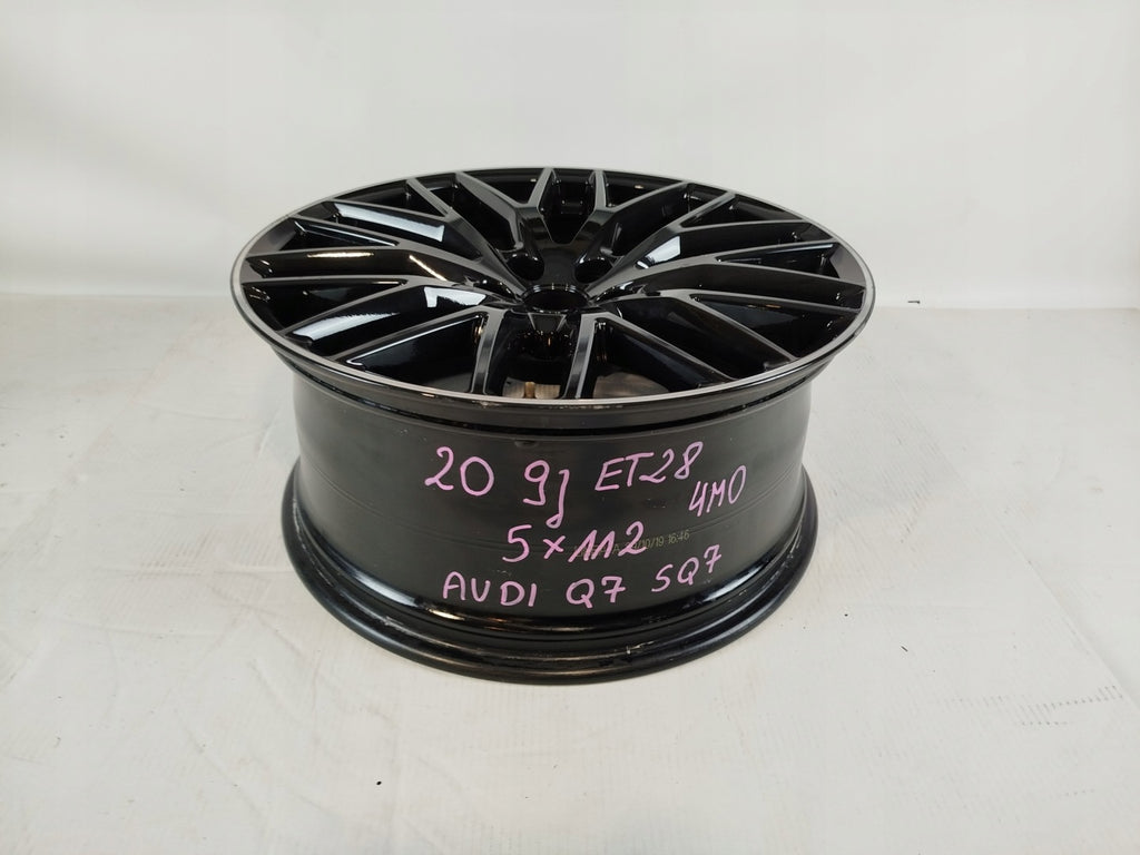 1x Alufelge 20 Zoll 9.0" 5x112 28ET 4M0601025CQ Audi Q7 Rim Wheel FEL6349606726vx