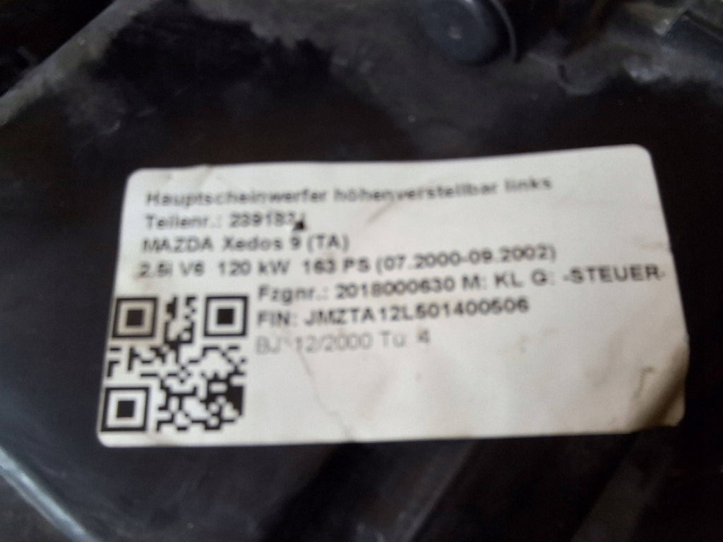 Frontscheinwerfer Mazda Xedos 9 VAY5389 Links Scheinwerfer Headlight