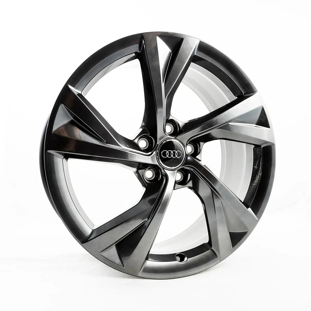 4x Alufelge 18 Zoll 8.0" 5x112 40ET Glanz Silber Audi Rim Wheel FEL4021974080lh