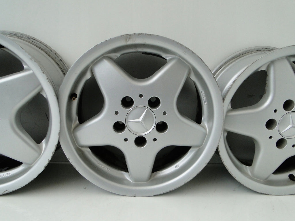 4x Alufelge 15 Zoll 7.0" 5x112 35ET Silber Mercedes-Benz Rim Wheel