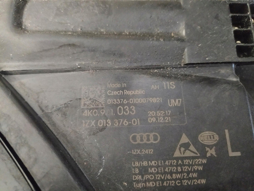 Frontscheinwerfer Audi A6 C8 4K0941033 LED Links Scheinwerfer Headlight