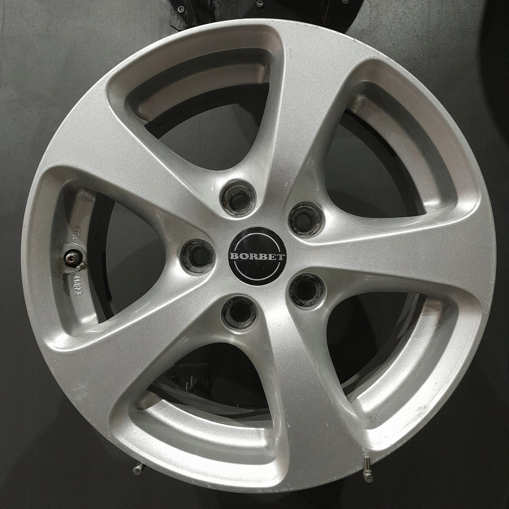 4x Alufelge 16 Zoll 7.0" 5x120 34ET Glanz Silber BMW 3 E91 F30 E90 F31 Rim Wheel FEL5531303484zr