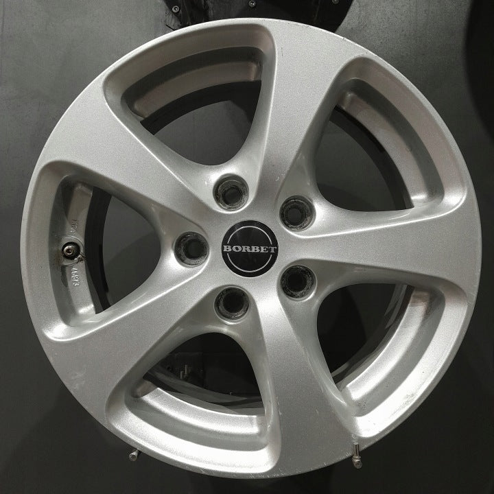4x Alufelge 16 Zoll 7.0" 5x120 34ET Glanz Silber BMW 3 E91 F30 E90 F31 Rim Wheel FEL5531303484zr
