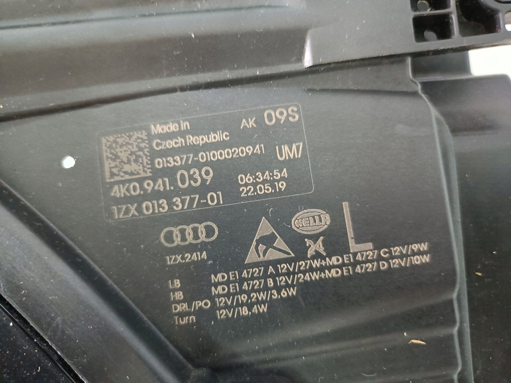 Frontscheinwerfer Audi A6 C8 4K0941039 LED Links Scheinwerfer Headlight