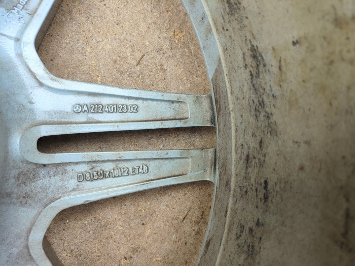 1x Alufelge 18 Zoll 8.5" 5x112 Silber A2124012302 Mercedes-Benz W212 Rim Wheel FEL3955659291tr