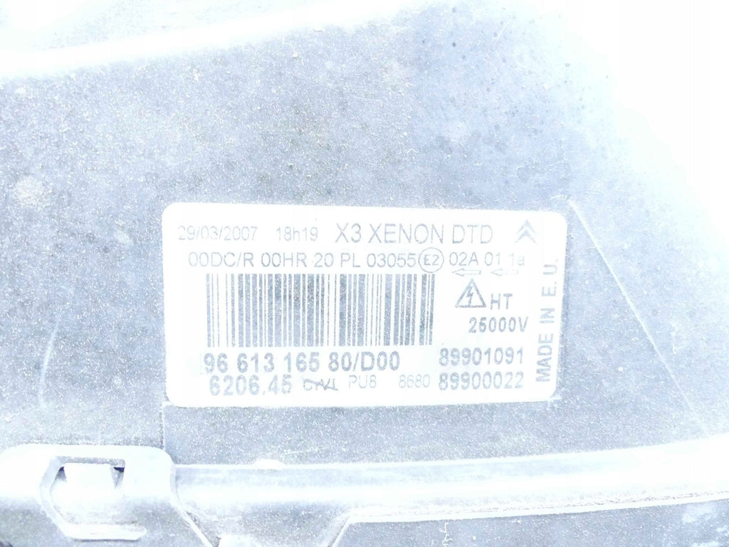 Frontscheinwerfer Citroën C5 I 9661316580 Xenon Rechts Scheinwerfer Headlight