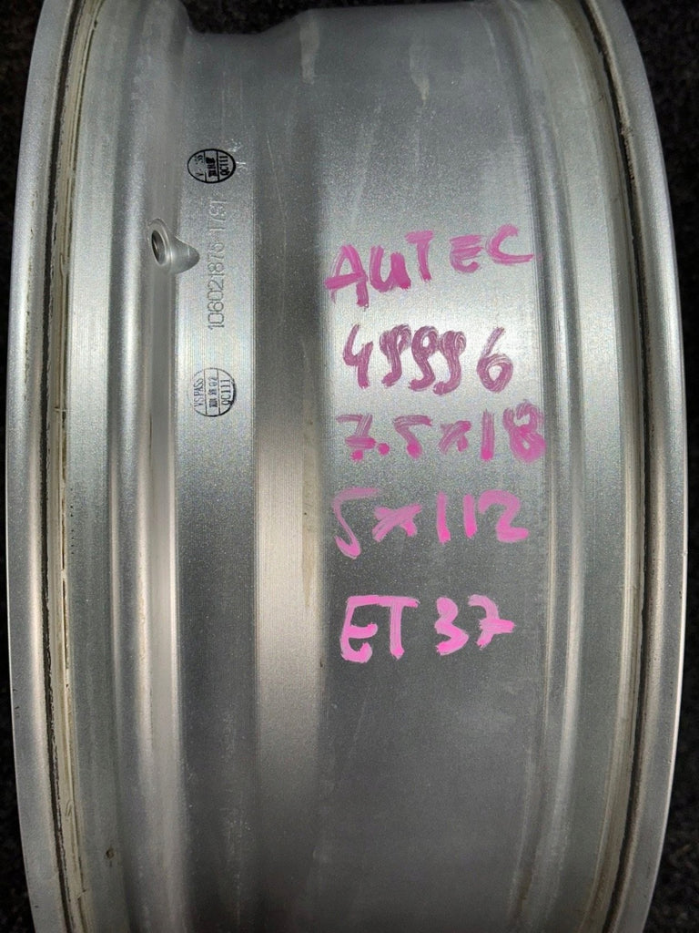 1x Alufelge 18 Zoll KBA49996 VW Golf VII I Rim Wheel FEL6372980448nr