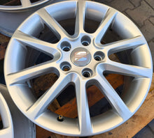 Load image into Gallery viewer, 4x Alufelge 16 Zoll 6.5" 5x112 50ET Glanz Silber 5P0601025J Seat Toledo Iii FEL4914630316aq