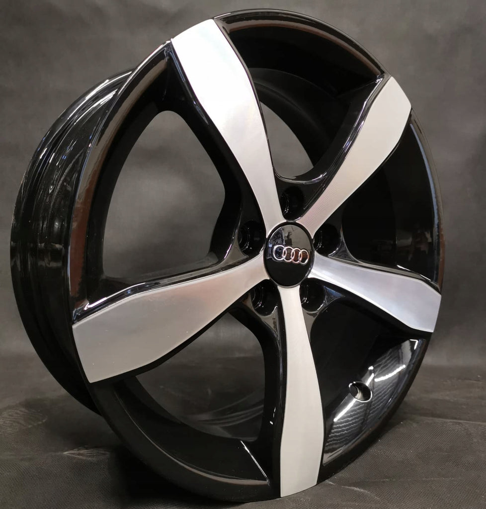 4x Alufelge 16 Zoll 6.0" 5x100 30ET Glanz Schwarz 8X0071496 Audi A1 Rim Wheel FEL9739517741ok