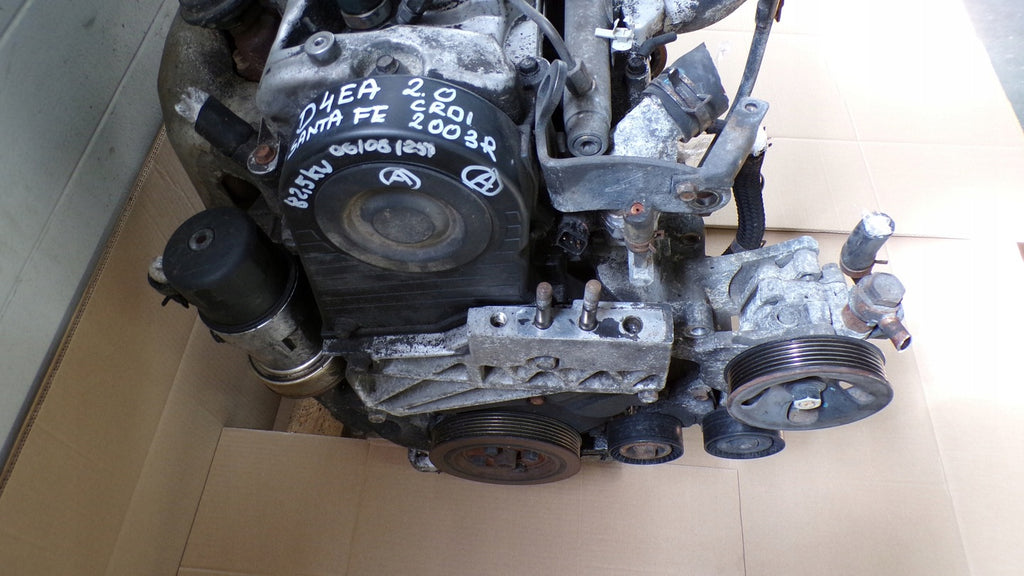 Motor Hyundai Santa I Fe D4EA 2.0 CRDI 112PS 82kW 2003 Diesel Engine Unkomplett