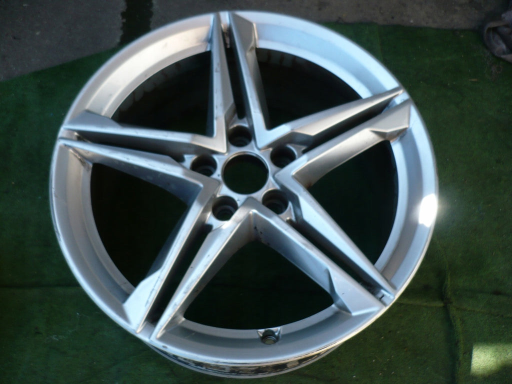 1x Alufelge 18 Zoll 8.0" 5x112 40ET Glanz Silber 8W0601025EC, 8W0601025EC Audi