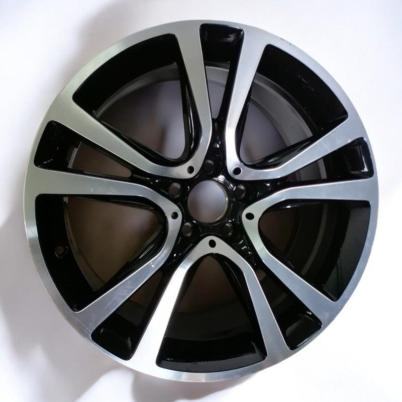 1x Alufelge 19 Zoll 9.5" 5x112 48ET Schwarz A2124014902 Mercedes-Benz Rim Wheel