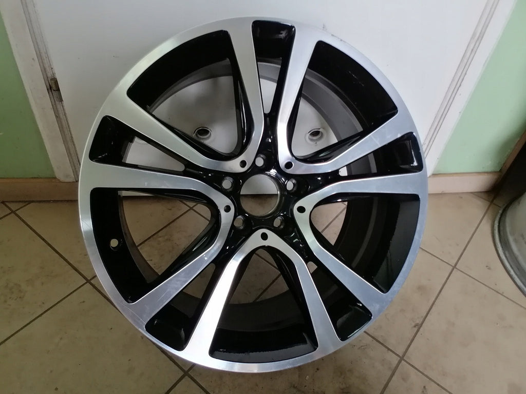 1x Alufelge 19 Zoll 9.5" 5x112 48ET Schwarz A2124014902 Mercedes-Benz Rim Wheel