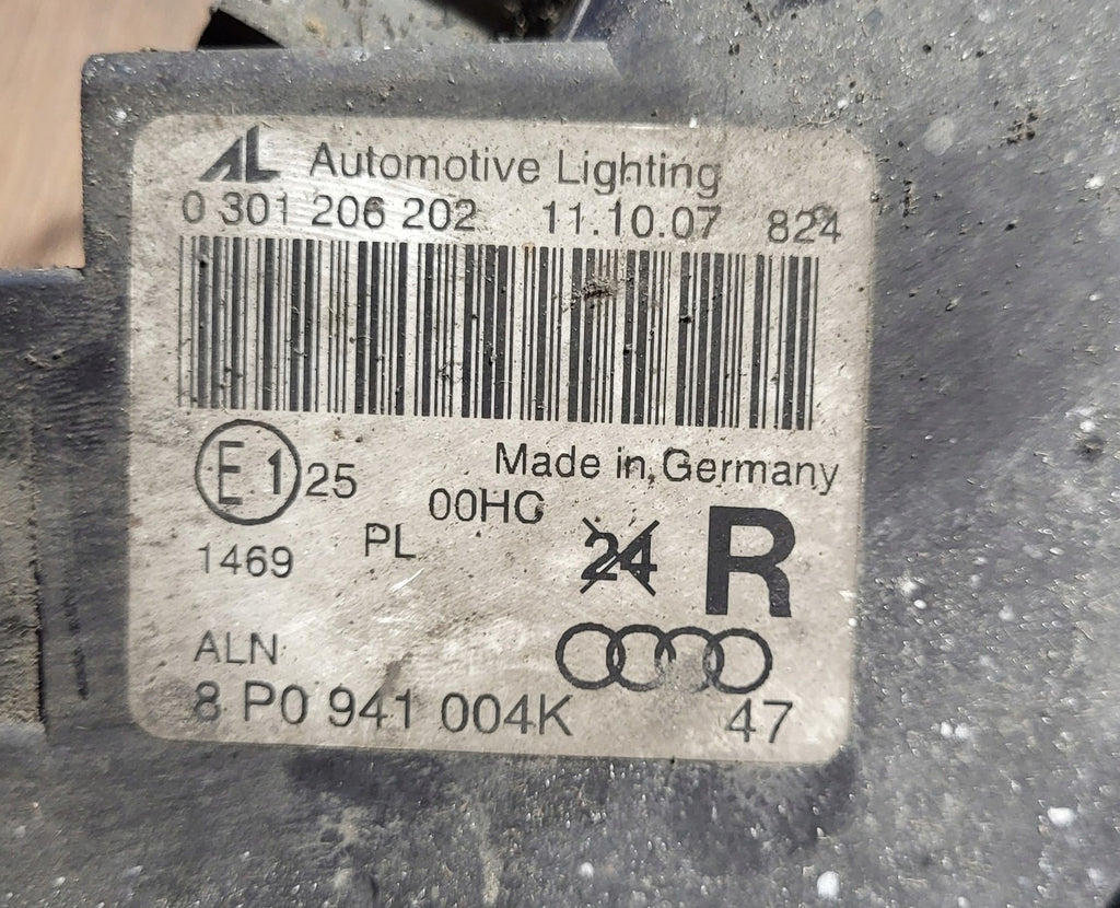 Frontscheinwerfer Audi A3 8P0941004K Rechts Scheinwerfer Headlight